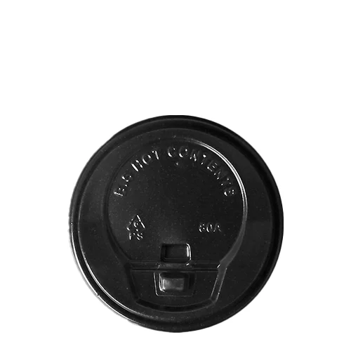 Lid 80mm Ps Black · Single Wall · product image